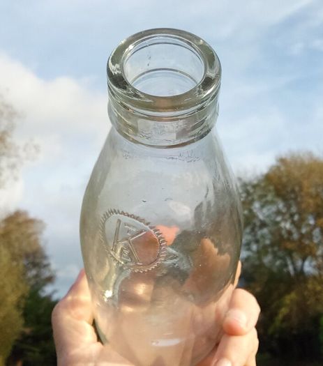 1920s Sutton's Dairies Tel-El-Kebir Vintage Milk Bottle