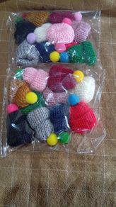 Wool Knit Doll Beanies Hats Winter Hat Pom Pom