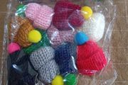 Wool Knit Doll Beanies Hats Winter Hat Pom Pom