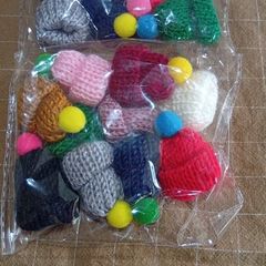Wool Knit Doll Beanies Hats Winter Hat Pom Pom