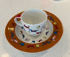 Villeroy and Boch Decorative Kids Cat and Dog motif bowl and cup
