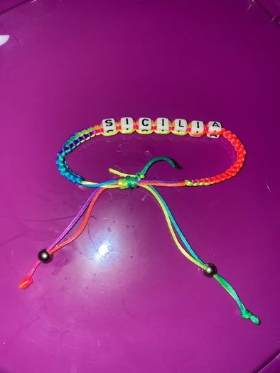 Rainbow Beaded Bracelet Sicilia brand new