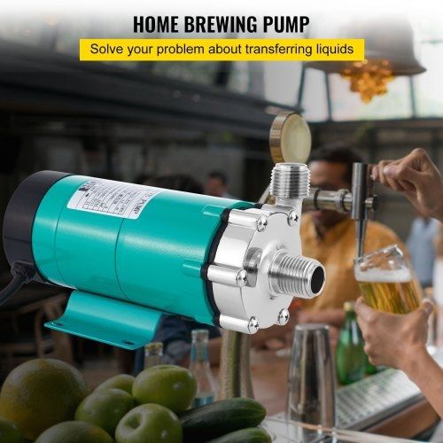 Magnetic Beer Pump with Food MP-15RP Grade Well Pump Stainless Steel Head Magnetic Drive Brewing