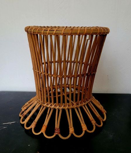 Vintage wicker planter