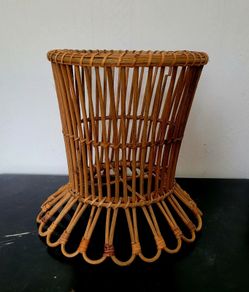 Vintage wicker planter