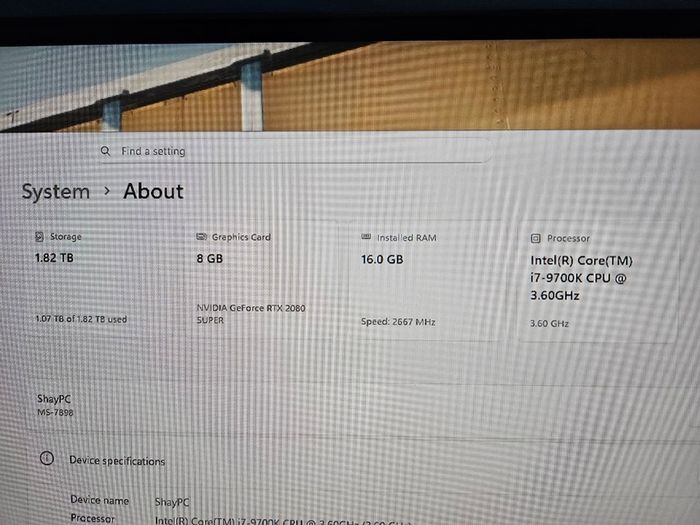 Gaming PC - RTX 2080 / i7-9700K - Fresh Windows 11 Install - Excellent Condition