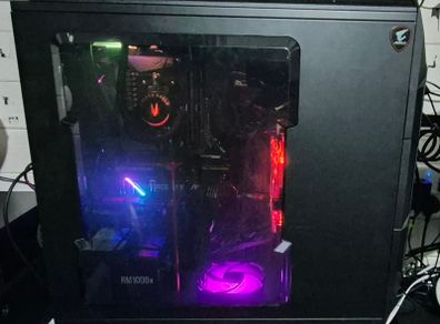 AMD Ryzen Gaming PC (Win 11 Pro) with 2x TV/Monitors