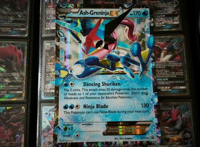 Ash-Greninja EX ! Jumbo Oversized Card ! Promo from XY Era ! 2016 ! Pokemon Card !
