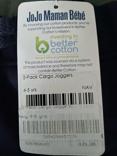Joggers cargo bottoms digger applique Jojo Maman Bebe 4-5 y brand new