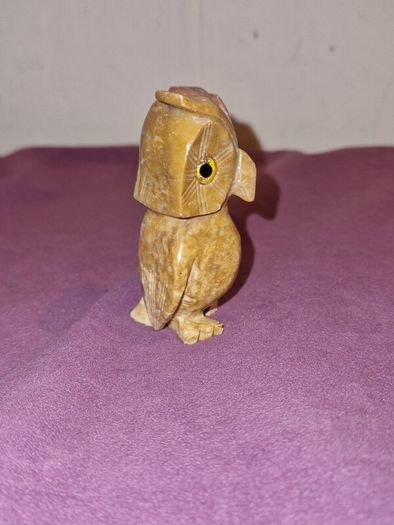Hand carved Stone Owl figure from Peru