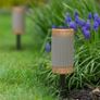 KitSound KS DIGGIT Diggit Outdoor Freestanding Bluetooth Garden Speaker with Removable Stake, Silver/Wood (New) Image 2