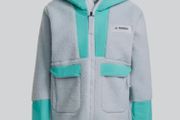 Adidas Terrex Sherpa Hooded Fleece Jacket Size M (uk12-14)