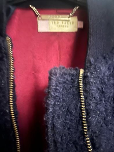 Ted Baker navy teddy coat /M