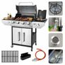 Ibiza Silver Gas BBQ 4/1 Burner Powerhouse Image 3