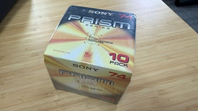 Sealed Pack of 10 New Sony Prism 74 minidiscs