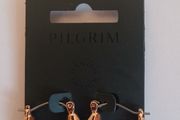 Pilgrim Danish Design Rose Gold Tone Chunky Crescent Hoop Earrings New RRP 29.95 CAN POST