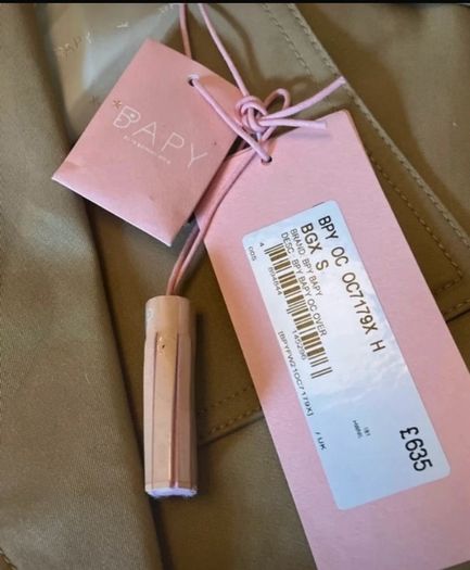 BAPY By A Bathing Ape Beige Trench Coat - Gold Star Buttons - Size S (14) see fit note