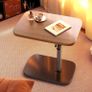 Walnut Multi-Functional C-Type Foldable Side Table for Winter, Featuring a Height Adjustment from 40cm to 80Cm, Image 6