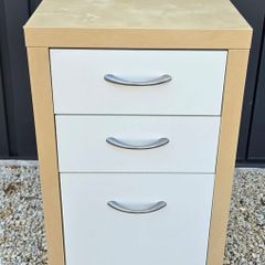 Ikea IKEA Mikael 3-Drawer Office Cabinet / Pedestal Unit on Wheels