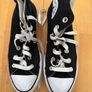 Black and white converse platformes Image 4