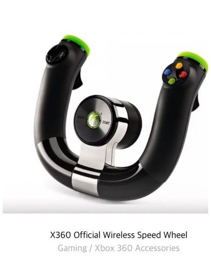 xbox 360 wireless speed steering wheel controller