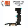 iPhone 8 Plus 5.5 Replacement Charging Port Dock Connector Flex Cable Gold Image 2