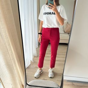 AUTOGRAPH red regular fit chinos UK 8 / EUR 36