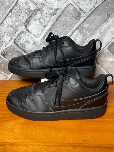 Nike Court Borough Boys Trainers UK4.5 EUR37.5 All Black