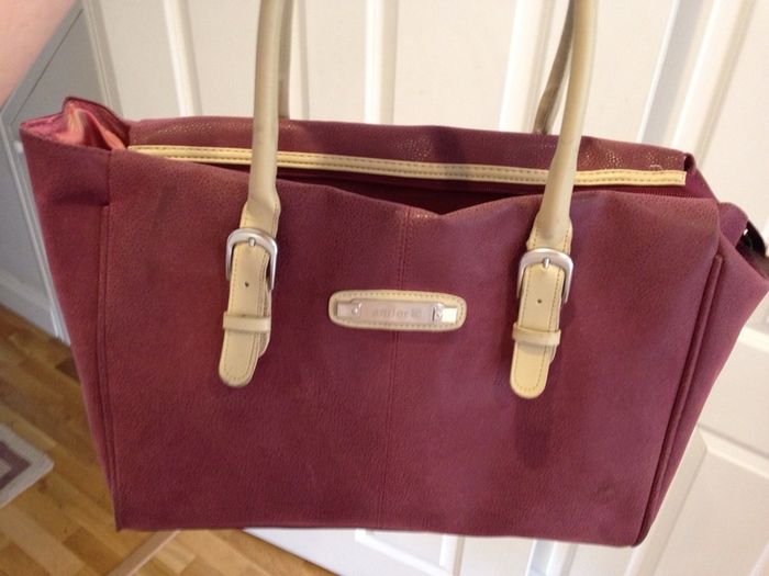 Burgundy Antler bag large