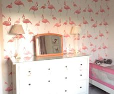 3 rolls of fabulous Arthouse Flamingo Queen wallpaper