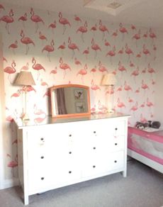 3 rolls of fabulous Arthouse Flamingo Queen wallpaper