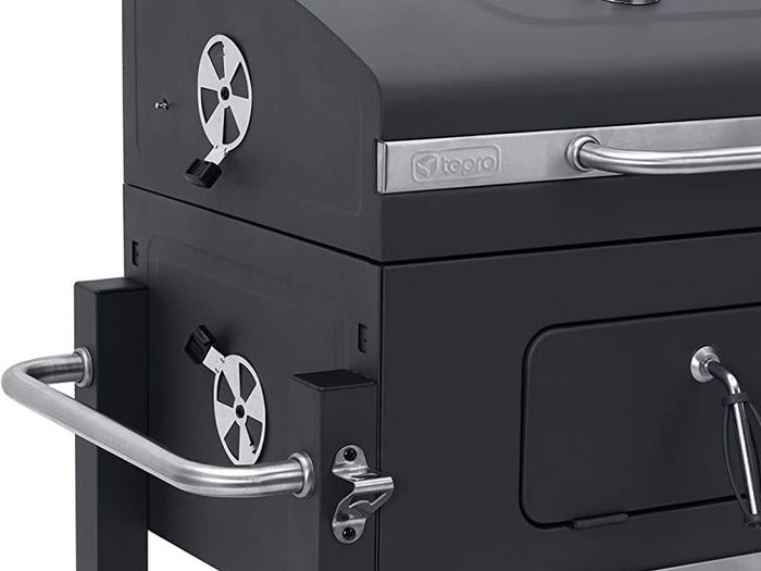 Grillwagen Toronto Click Charcoal Barbecue, Anthracite/Stainless Steel, 56 x 41.5 cm (FREE POSTAGE)
