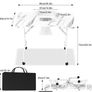 Manicure Table Portable  with Built-In Nail Vacuum Image 3
