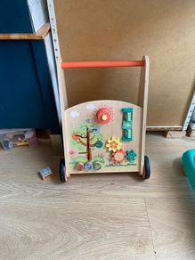 Wooden baby walker