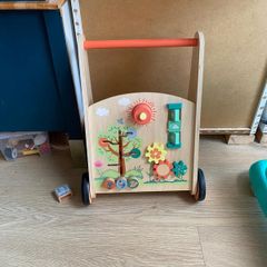 Wooden baby walker
