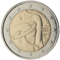 France 2 Euro Commemorative Coin 2017 - Breast Cancer Research. Uncirculated.