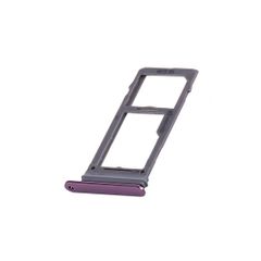 For Samsung Galaxy S9 S9+ Plus SIM & SD Card Tray Holder Slot Purple Rubber Seal - FHT07SMST