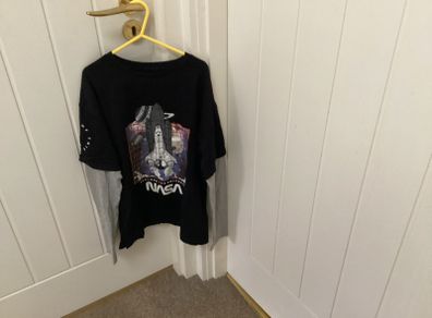Black M&S T-shirt age 10/11