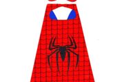 Spiderman Superhero Cosplay Cape Boys Girls Costume with Mask Halloween Birthday Party Gift