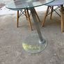 Glass and chrome side table Image 2