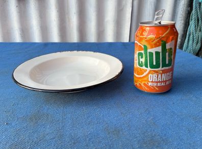 Vintage USSR white enamel plate