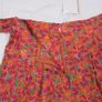 FRNCH Orange Pink Green Floral High-Waisted Tie Waist Shorts Size S Image 6