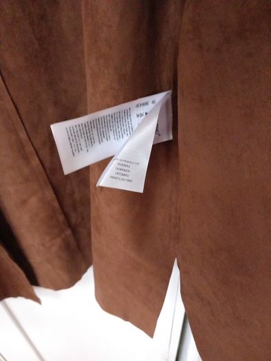 Fiorella Rubino Suede (Alcantara) Tan Jkt. New with tags M 12/14