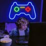 Game Neon Sign(16"x10.8"),Cisteen Gamepad Neon Light Sign with Acrylic Board, USB Powered Led Wall Light Decorations,Gaming Neon Lights for Bedroom,Game Room,Man Cave,Bar,Party (FREE POSTAGE) Image 5