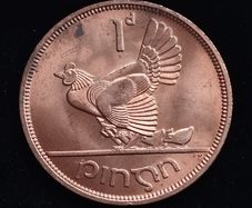 Ireland - 1968 - 1 Penny - Hen with Chicks - UNC - KM.11 - [276]