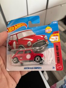 Red classic mini hot wheel