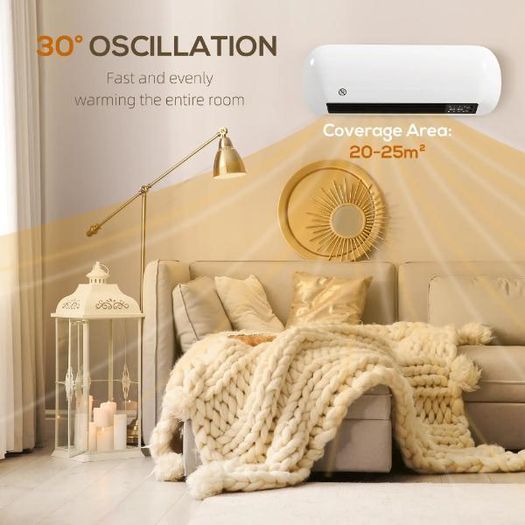 Wall-Mounted Fan Heater