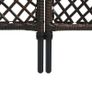 Fence Panel Poly Rattan 3x2 m Brown Image 6