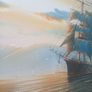 Painting of ships at sea Image 4
