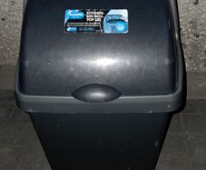 Addis Roll Top Kitchen Bin Charcoal Black Good Condition